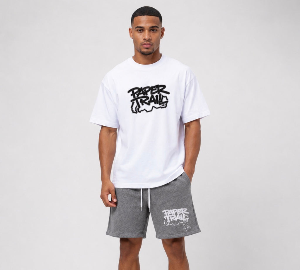 "Mapped out" Shorts set